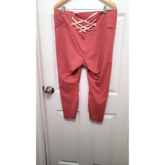 FABLETICS KESSLER HIGH WAISTED STRAPPY PLUS SIZE DARK PINK LEGGING SZ 16 - Picture 3 of 7